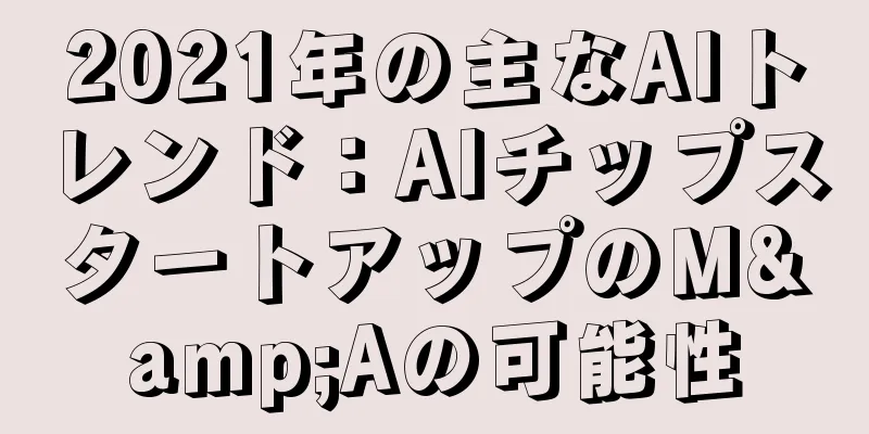 2021年の主なAIトレンド：AIチップスタートアップのM&Aの可能性