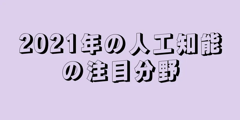 2021年の人工知能の注目分野