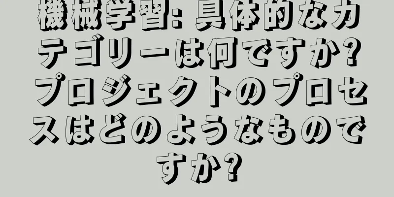 機械学習: 具体的なカテゴリーは何ですか?プロジェクトのプロセスはどのようなものですか?