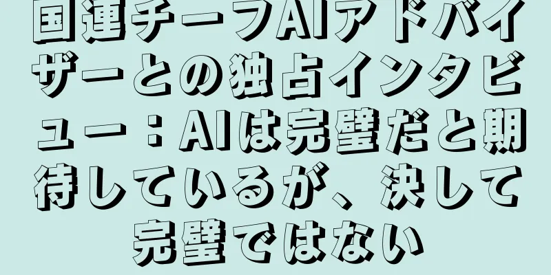 国連チーフAIアドバイザーとの独占インタビュー：AIは完璧だと期待しているが、決して完璧ではない