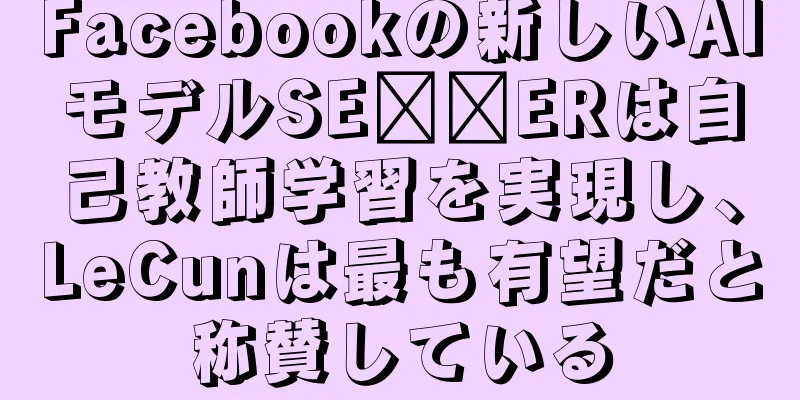 Facebookの新しいAIモデルSE​​ERは自己教師学習を実現し、LeCunは最も有望だと称賛している
