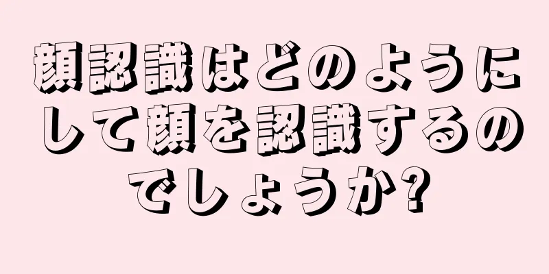 顔認識はどのようにして顔を認識するのでしょうか?
