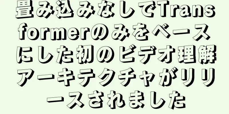 畳み込みなしでTransformerのみをベースにした初のビデオ理解アーキテクチャがリリースされました