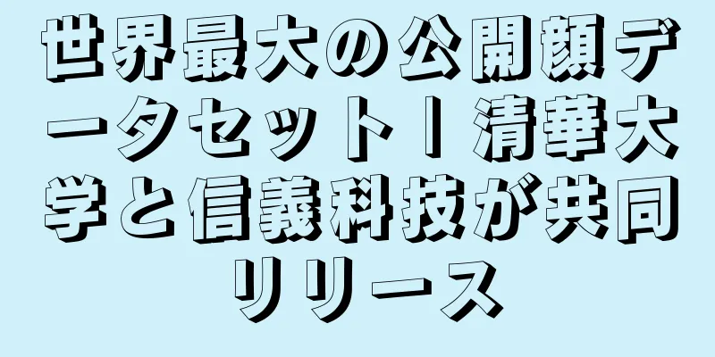 世界最大の公開顔データセット | 清華大学と信義科技が共同リリース