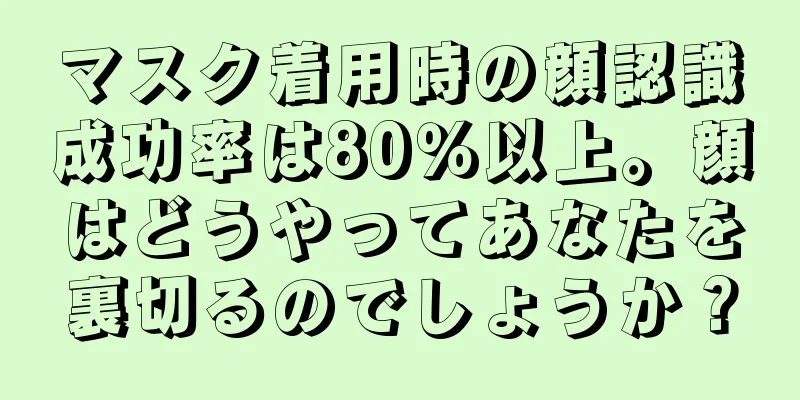マスク着用時の顔認識成功率は80％以上。顔はどうやってあなたを裏切るのでしょうか？