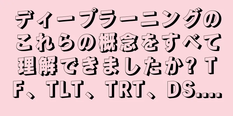 ディープラーニングのこれらの概念をすべて理解できましたか? TF、TLT、TRT、DS....