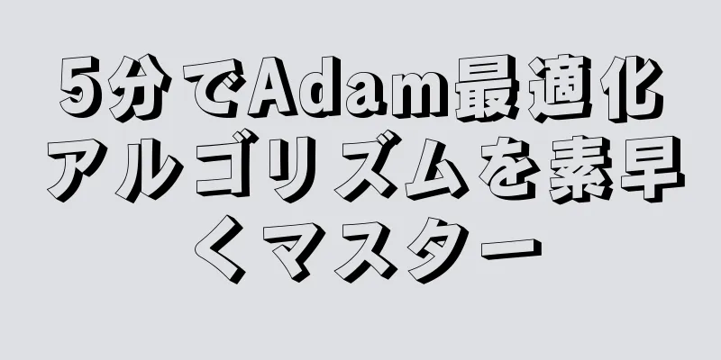 5分でAdam最適化アルゴリズムを素早くマスター