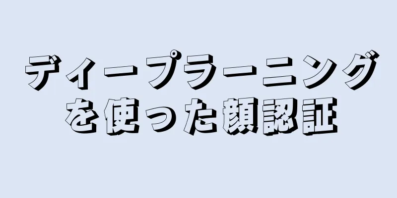 ディープラーニングを使った顔認証
