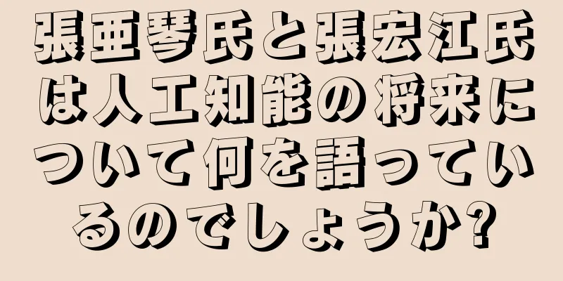 張亜琴氏と張宏江氏は人工知能の将来について何を語っているのでしょうか?
