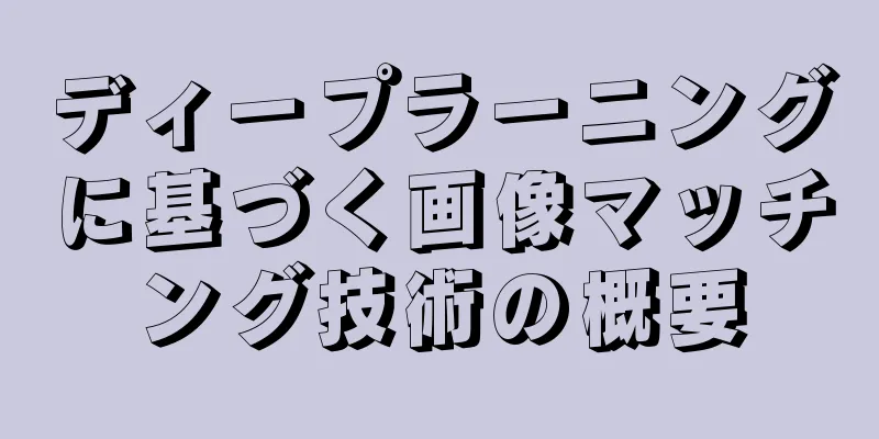ディープラーニングに基づく画像マッチング技術の概要