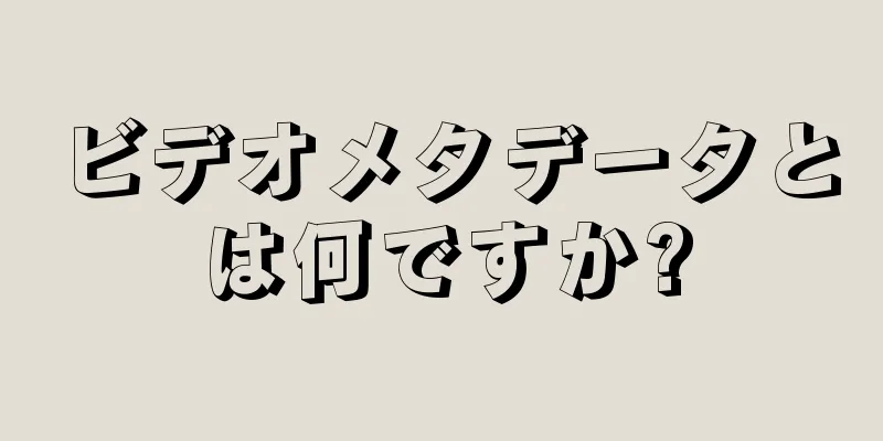 ビデオメタデータとは何ですか?