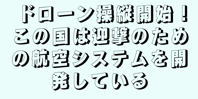 ドローン操縦開始！この国は迎撃のための航空システムを開発している