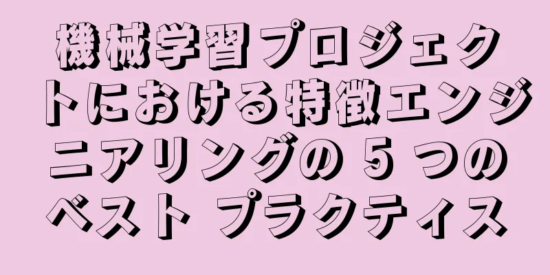 機械学習プロジェクトにおける特徴エンジニアリングの 5 つのベスト プラクティス