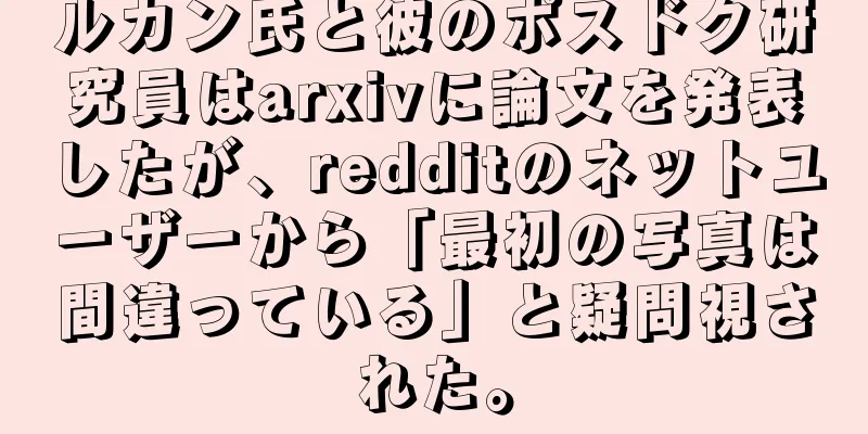 ルカン氏と彼のポスドク研究員はarxivに論文を発表したが、redditのネットユーザーから「最初の写真は間違っている」と疑問視された。