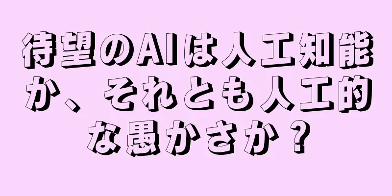 待望のAIは人工知能か、それとも人工的な愚かさか？