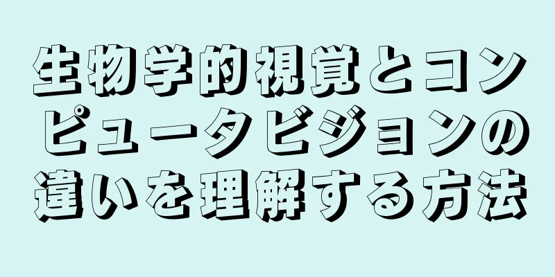生物学的視覚とコンピュータビジョンの違いを理解する方法
