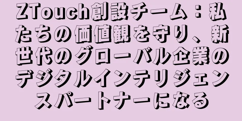 ZTouch創設チーム：私たちの価値観を守り、新世代のグローバル企業のデジタルインテリジェンスパートナーになる
