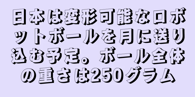 日本は変形可能なロボットボールを月に送り込む予定。ボール全体の重さは250グラム
