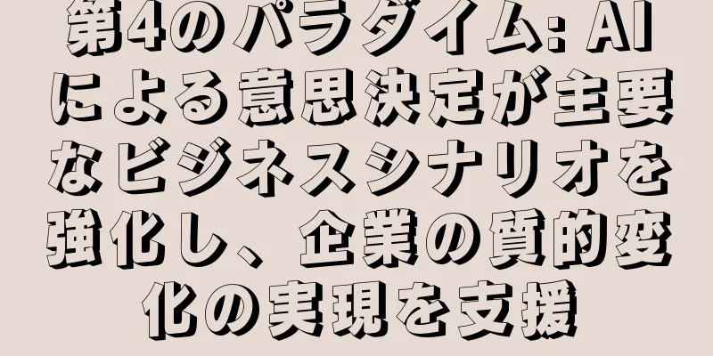第4のパラダイム: AIによる意思決定が主要なビジネスシナリオを強化し、企業の質的変化の実現を支援