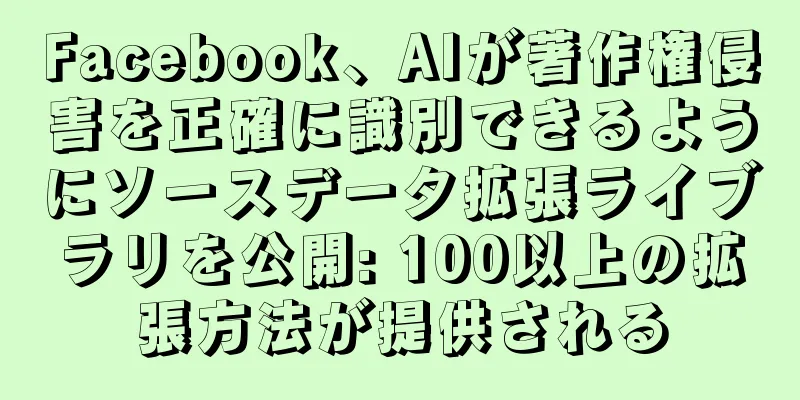 Facebook、AIが著作権侵害を正確に識別できるようにソースデータ拡張ライブラリを公開: 100以上の拡張方法が提供される