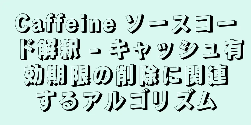 Caffeine ソースコード解釈 - キャッシュ有効期限の削除に関連するアルゴリズム
