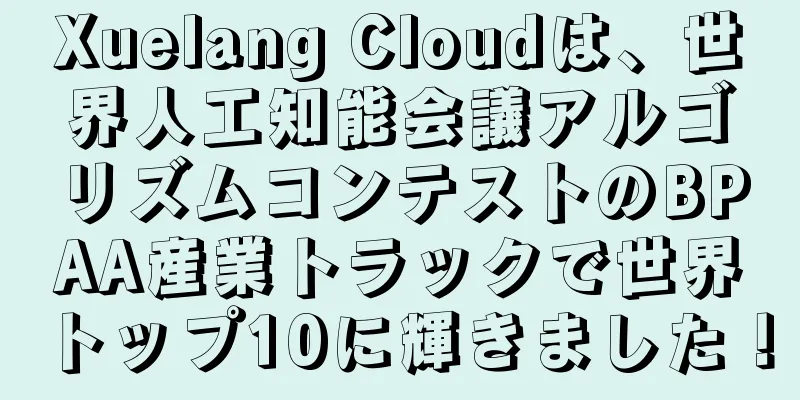 Xuelang Cloudは、世界人工知能会議アルゴリズムコンテストのBPAA産業トラックで世界トップ10に輝きました！
