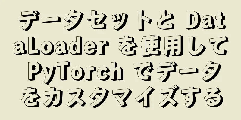 データセットと DataLoader を使用して PyTorch でデータをカスタマイズする