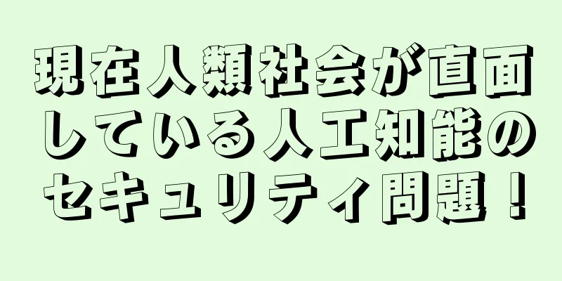 現在人類社会が直面している人工知能のセキュリティ問題！