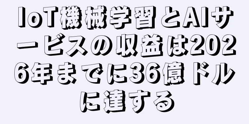 IoT機械学習とAIサービスの収益は2026年までに36億ドルに達する