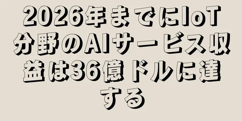 2026年までにIoT分野のAIサービス収益は36億ドルに達する