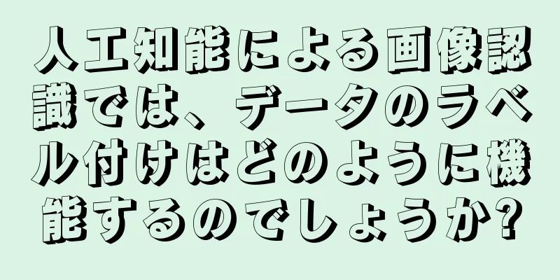 人工知能による画像認識では、データのラベル付けはどのように機能するのでしょうか?