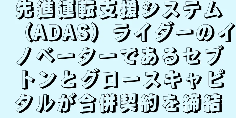 先進運転支援システム（ADAS）ライダーのイノベーターであるセプトンとグロースキャピタルが合併契約を締結