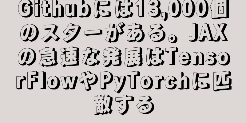 Githubには13,000個のスターがある。JAXの急速な発展はTensorFlowやPyTorchに匹敵する