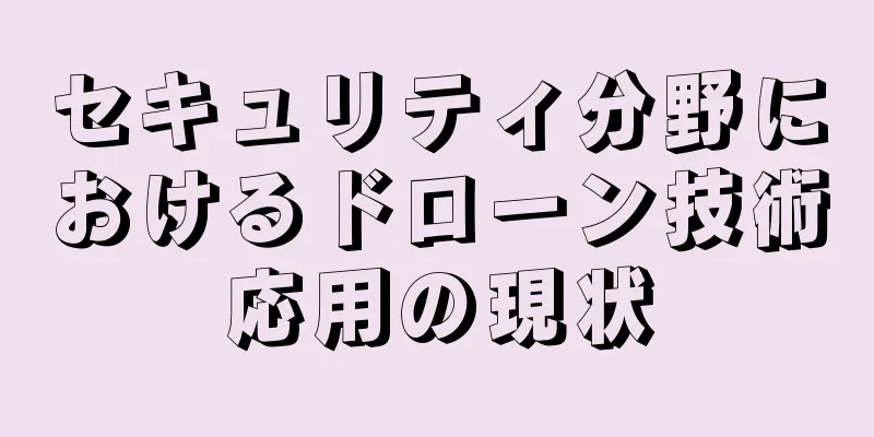 セキュリティ分野におけるドローン技術応用の現状