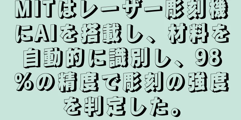 MITはレーザー彫刻機にAIを搭載し、材料を自動的に識別し、98%の精度で彫刻の強度を判定した。