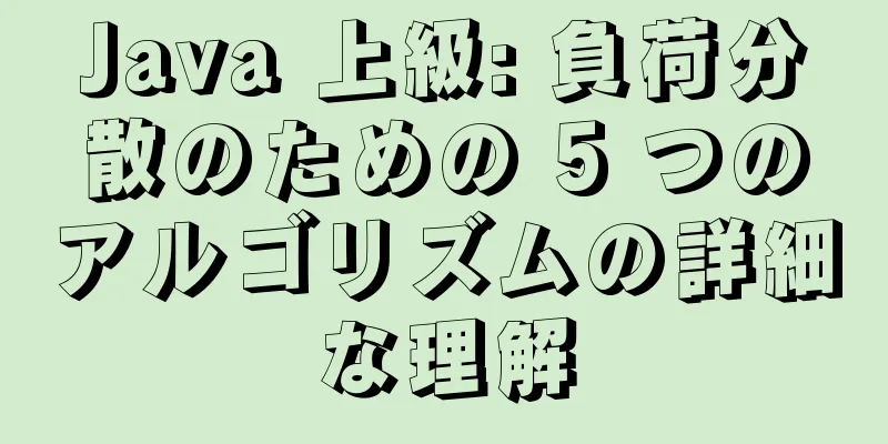 Java 上級: 負荷分散のための 5 つのアルゴリズムの詳細な理解