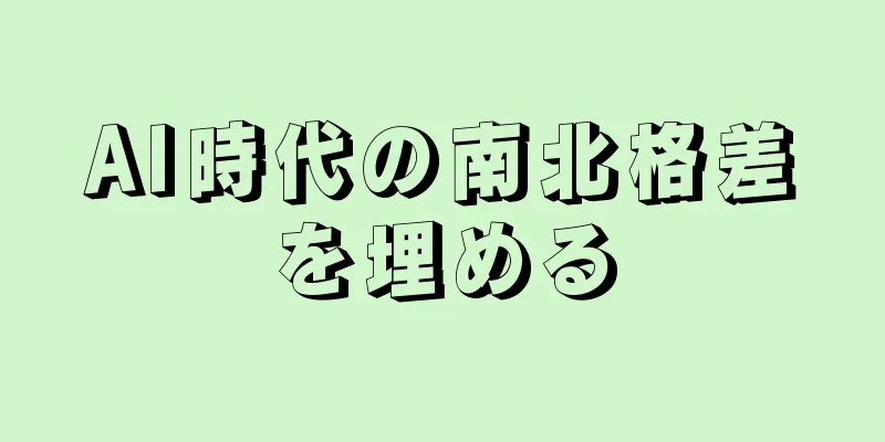 AI時代の南北格差を埋める