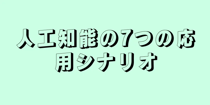 人工知能の7つの応用シナリオ