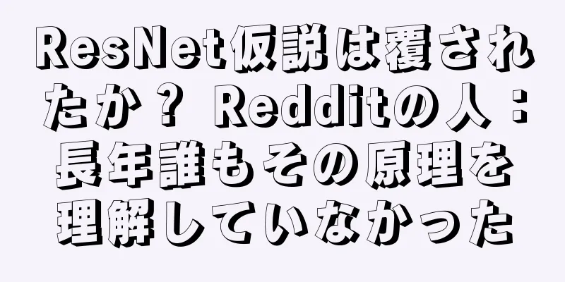 ResNet仮説は覆されたか？ Redditの人：長年誰もその原理を理解していなかった
