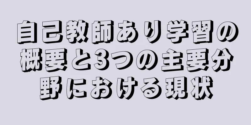自己教師あり学習の概要と3つの主要分野における現状