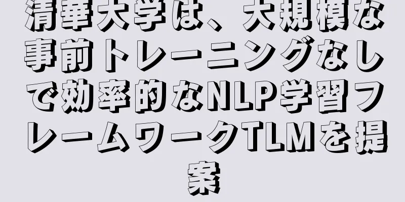 清華大学は、大規模な事前トレーニングなしで効率的なNLP学習フレームワークTLMを提案