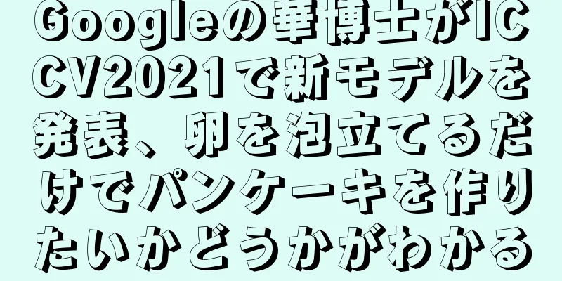 Googleの華博士がICCV2021で新モデルを発表、卵を泡立てるだけでパンケーキを作りたいかどうかがわかる