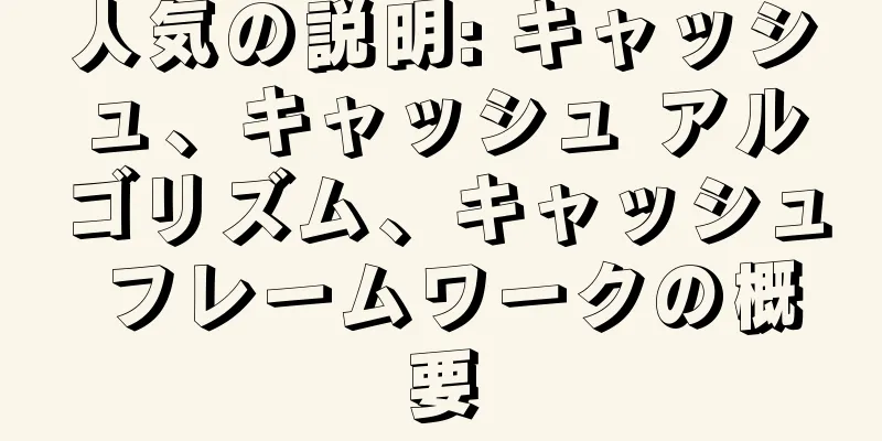 人気の説明: キャッシュ、キャッシュ アルゴリズム、キャッシュ フレームワークの概要