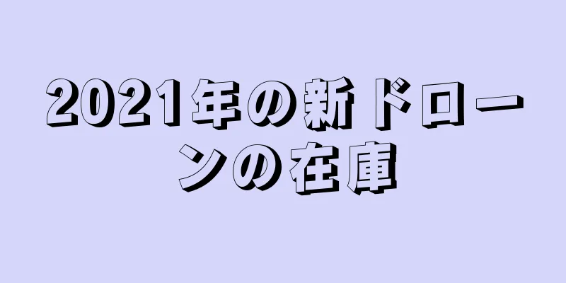 2021年の新ドローンの在庫