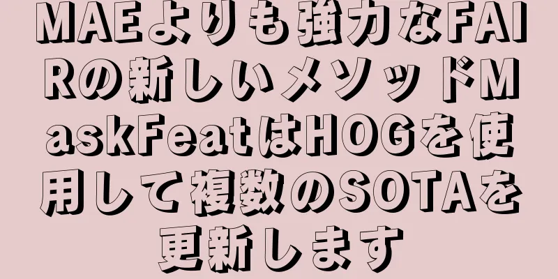 MAEよりも強力なFAIRの新しいメソッドMaskFeatはHOGを使用して複数のSOTAを更新します