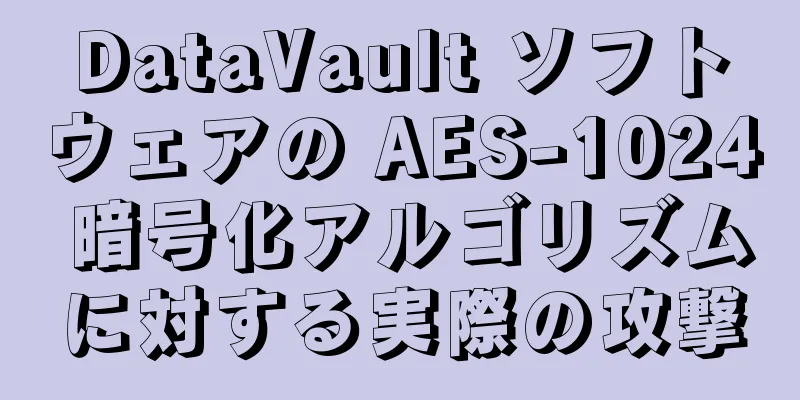 DataVault ソフトウェアの AES-1024 暗号化アルゴリズムに対する実際の攻撃
