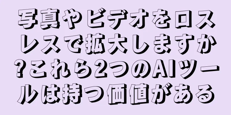 写真やビデオをロスレスで拡大しますか?これら2つのAIツールは持つ価値がある