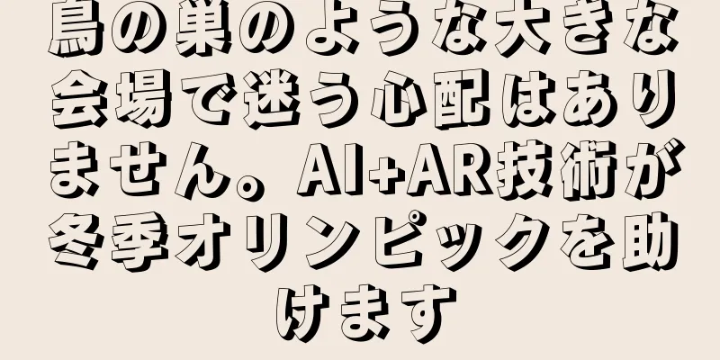 鳥の巣のような大きな会場で迷う心配はありません。AI+AR技術が冬季オリンピックを助けます