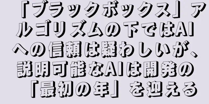 「ブラックボックス」アルゴリズムの下ではAIへの信頼は疑わしいが、説明可能なAIは開発の「最初の年」を迎える