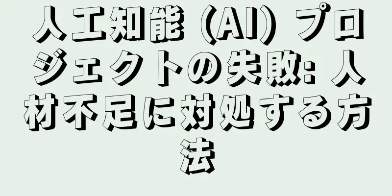 人工知能 (AI) プロジェクトの失敗: 人材不足に対処する方法